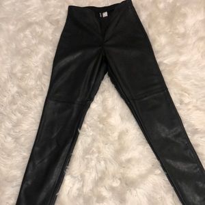NWOT Divided faux leather leggings size 10